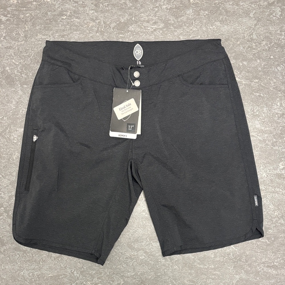 Last chance! Club Ride Apparel women’s savvy 11” inseam short black XL NWT
